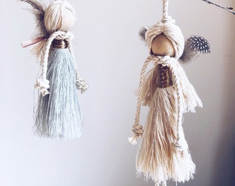 Macrame Angel Ornament