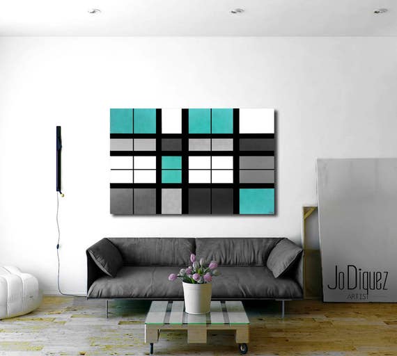 original geometric painting 30x40