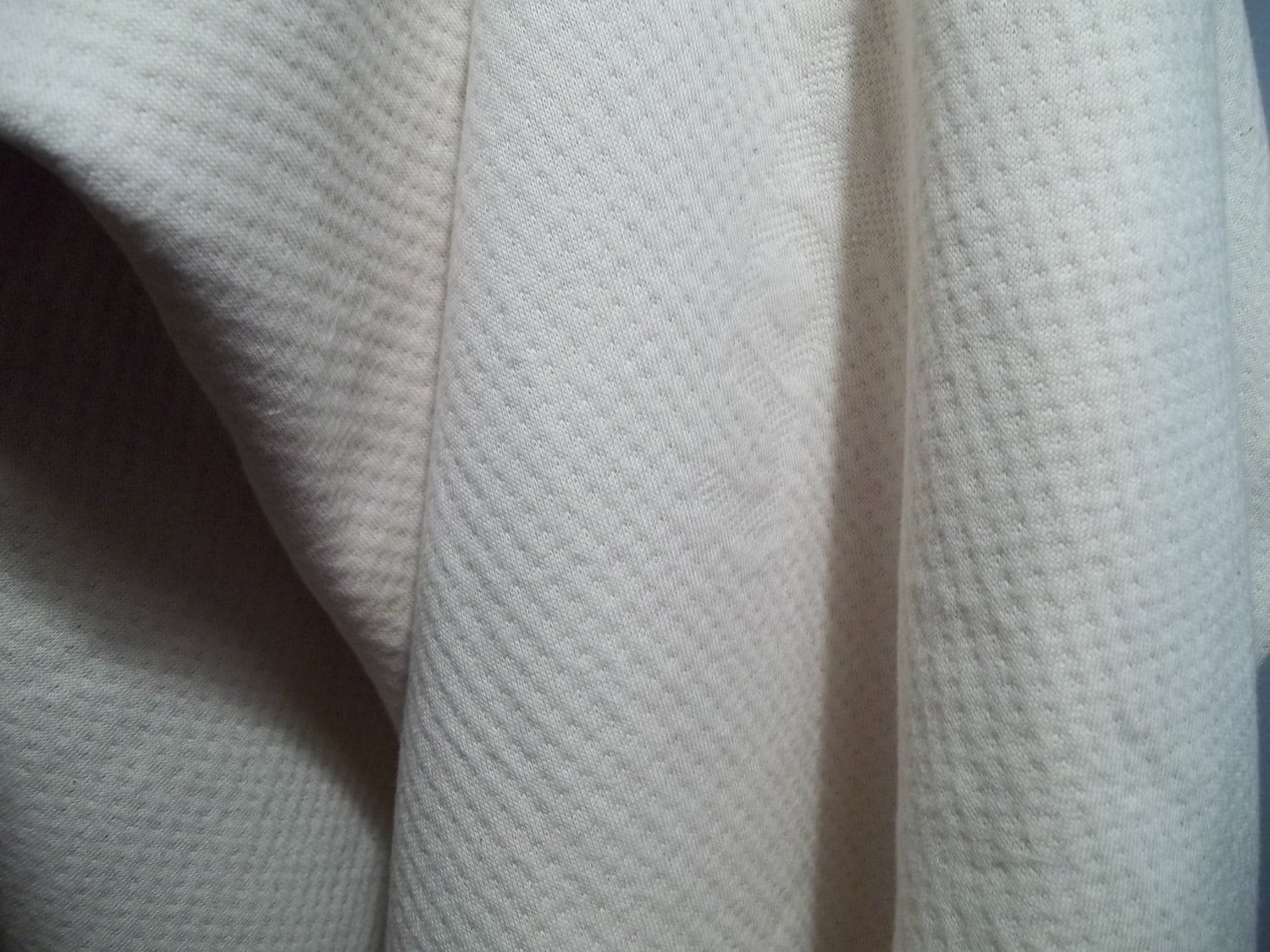 Natural Cotton Doubleknit Fabric 90 GOTS Organic Etsy