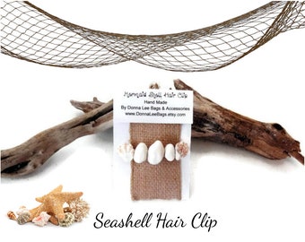 Sea Shell Barrettes For Women, Mermaid Beach Hair Accessories, Bridesmaids Beach Wedding Hair Clips