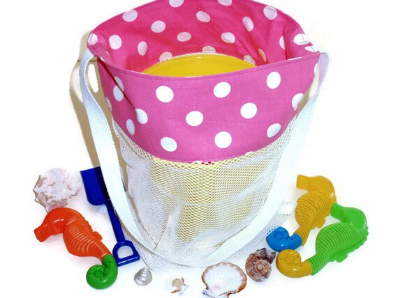 plastic beach toy tote