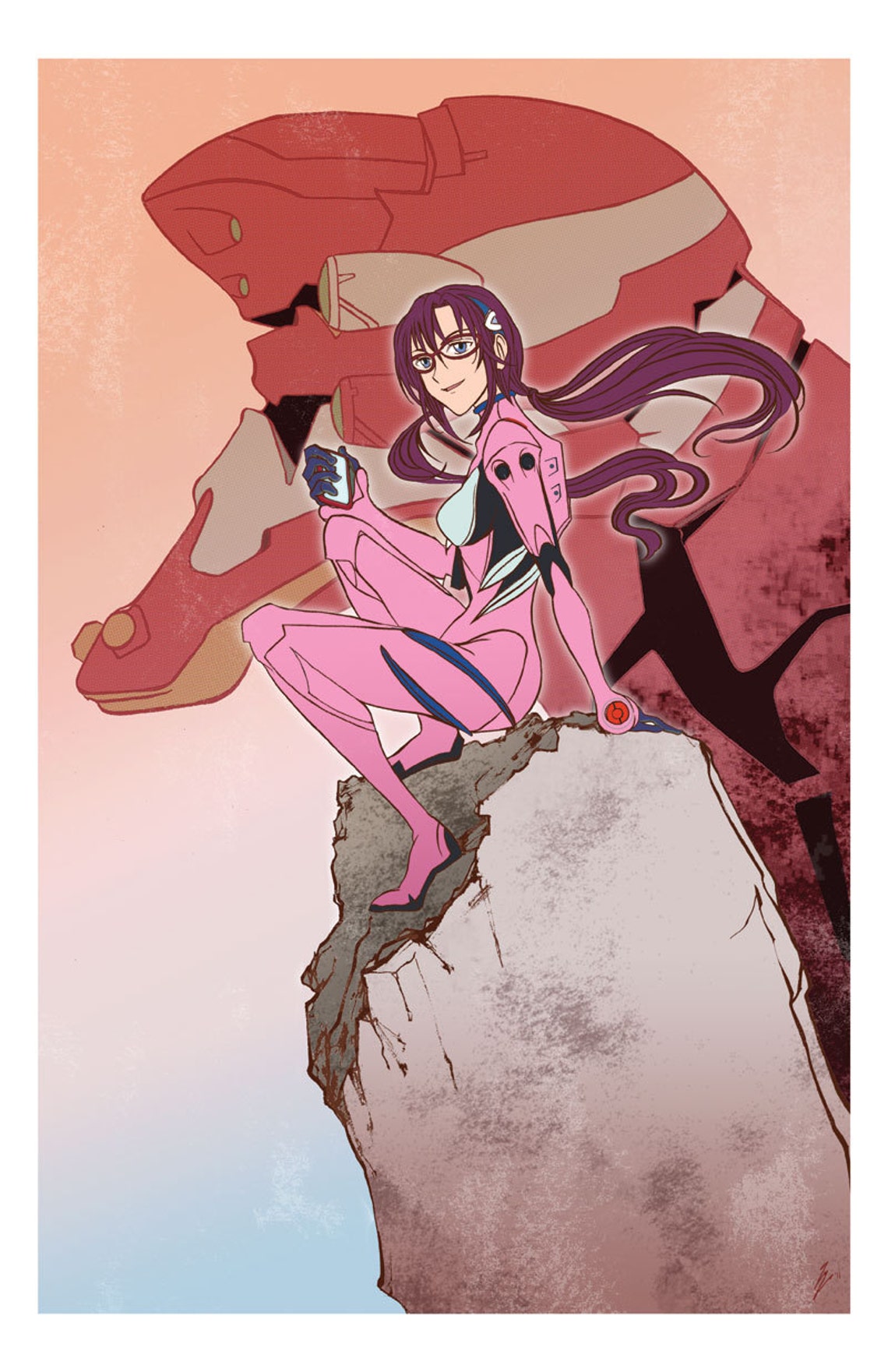 Mari Illustrious Makinami From Evangelion 2.0 Poster - Etsy