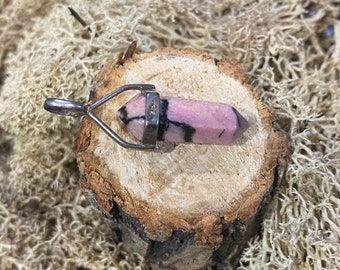 Rhodonite Pendant Rhodonite Point