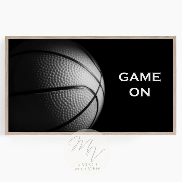 Basketball Samsung Frame TV Art, Man Cave Art for NBA Playoffs, Smart TV 4k Art, Digital Wallpaper, High Resolution Instant Download