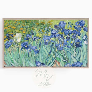 Klassische Samsung Frame TV Art, Van Gogh&#39;s Iris, Vintage Ölgemälde, digitale Tapete, Smart TV 4k Art, hohe Auflösung, Sofort-Download