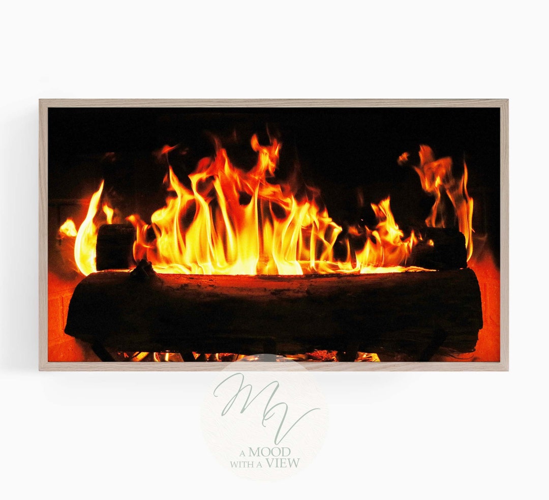 Samsung Frame TV Art, Romantic Roaring Fireplace, Valentine's Day ...