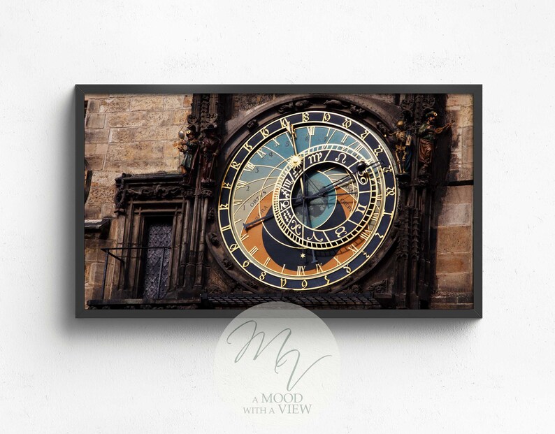 Astronomical Clock, Samsung Frame TV Art, Famous Landmark Smart TV 4k ...
