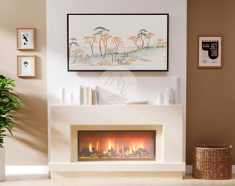 Samsung Frame TV Art, Vintage Japanese Illustration, Easy-to-Install Digital Wallpaper, Smart TV 4k Art,  High Resolution Instant Download