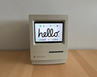 Macintosh Classic Retrofitted with an iPad Mini - A Touchscreen Apple Mac