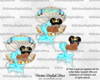 Download Baby Mermaid Svg Etsy