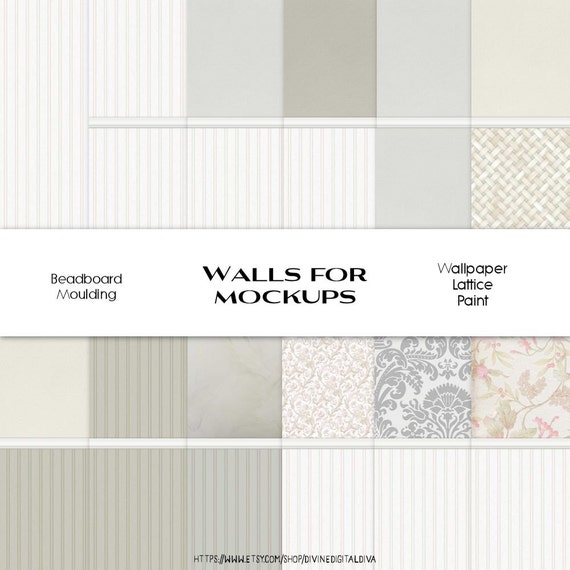 Walls For Mockups Beadboard Wallpaper Lattice Moulding Marble
