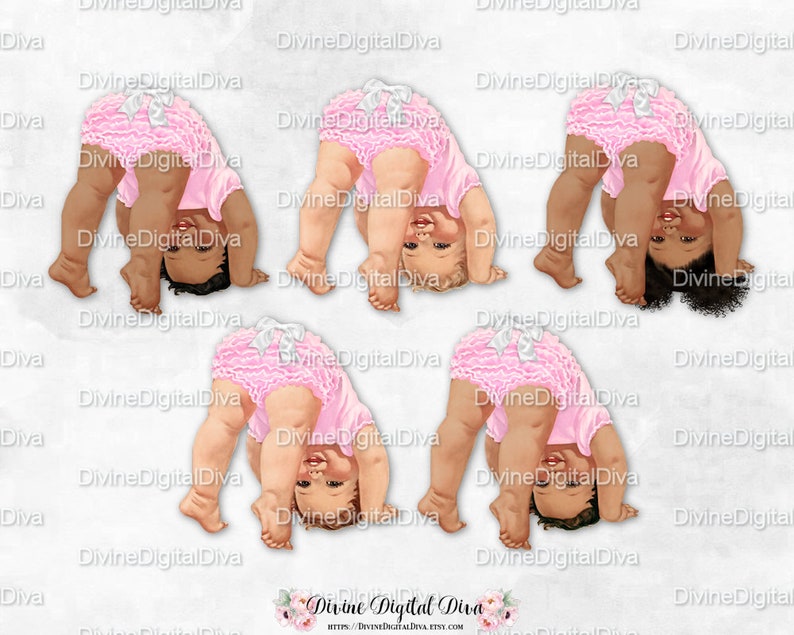 Bottoms up Standing on Head Baby Pink Ruffle Pants With White Etsy