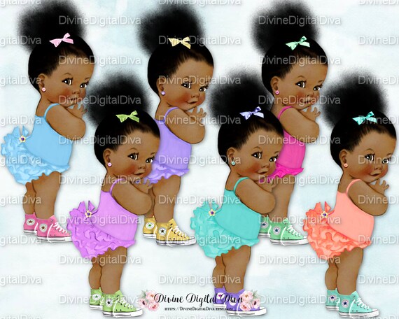 Ruffle Pants Natural Hair Ponytails Puffs African American Etsy
