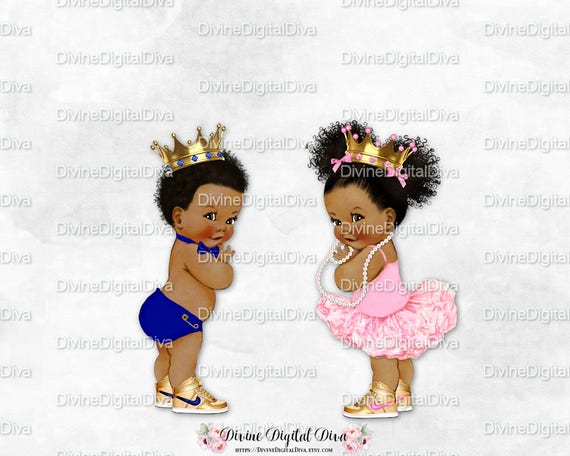 Download Prince Princess Baby Boy Ballerina Girl Dark Blue Pink Etsy