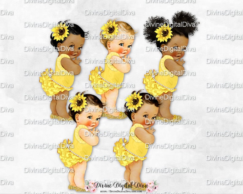 Free Free 306 Sunflower Afro Puff Baby Clipart SVG PNG EPS DXF File