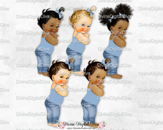 baby girl blue jeans