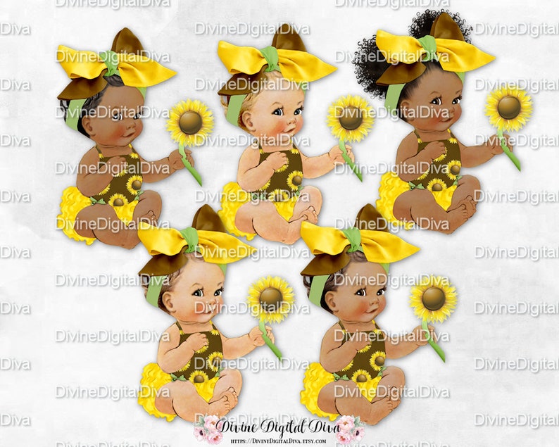Free Free 60 Sunflower Afro Puff Baby Clipart SVG PNG EPS DXF File