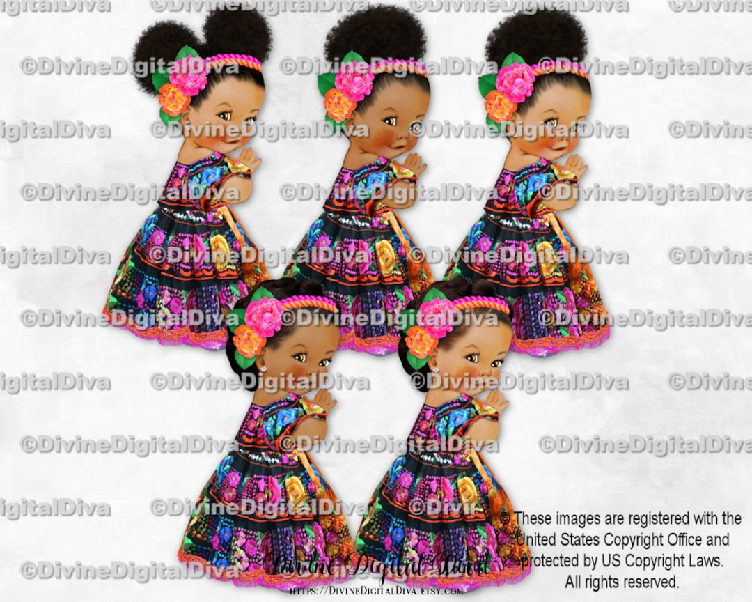 Jalisco Mexican Embroidered Dress Black Hot Pink Orange Purple - Etsy