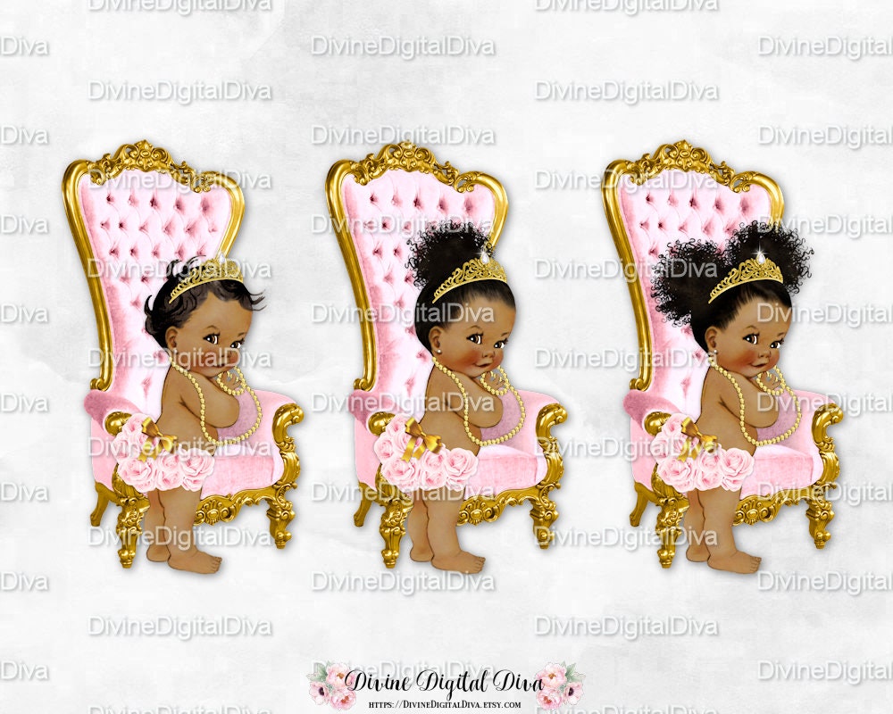 Princess Throne Chair Rose Diaper Pink Gold Tiara Barefoot ...