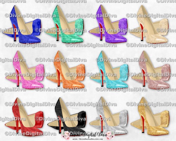 Red Bottom Stiletto Heel Shoes, Silver Heels Red Bottoms