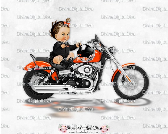 Pequena Princesa Cabalgando En Una Chaqueta Negra Motociclista Etsy