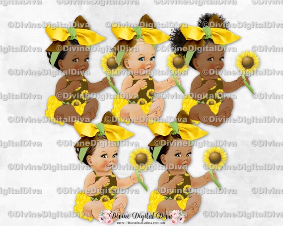 sunflower baby bow