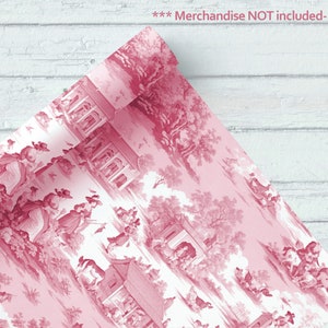 Pinterest Raspberry Toile Raspberry Pink Toile De Jouy Seamless Printable Digital Paper - Etsy