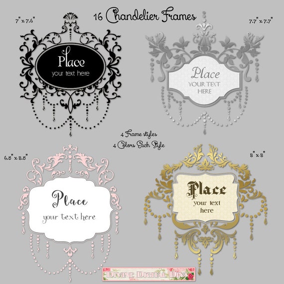 16 chandelier frames elegant
