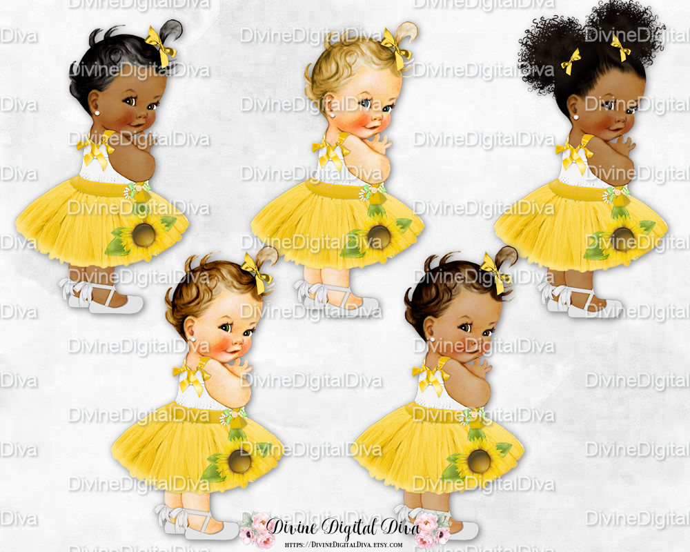 Free Free 313 Sunflower Afro Puff Baby Clipart SVG PNG EPS DXF File