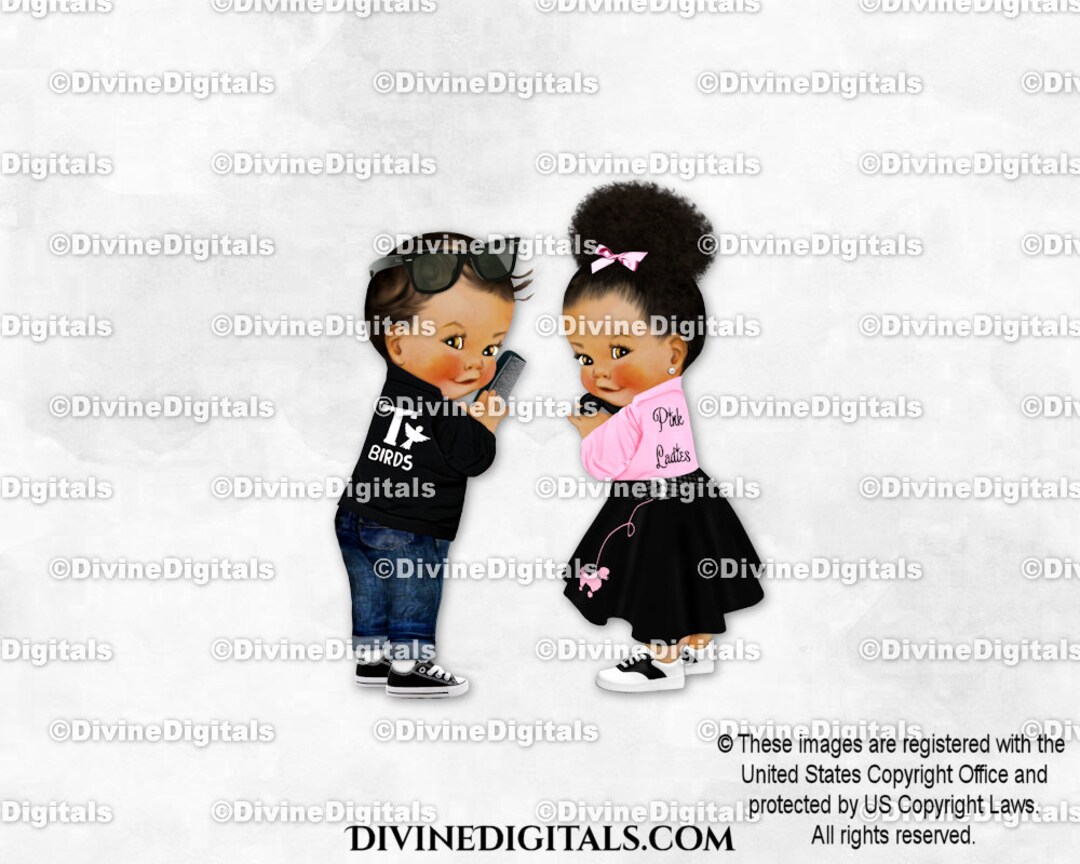 1950's Pink Ladies Thunderbirds Grease Sock Hop Greaser Etsy