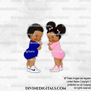 Zapatillas Príncipe y Princesa Azul Real Rosa / Zapatos Puff Oscuros para Niño y Niña / Revelación de Género de Gemelos / Descarga Instantánea de Imágenes