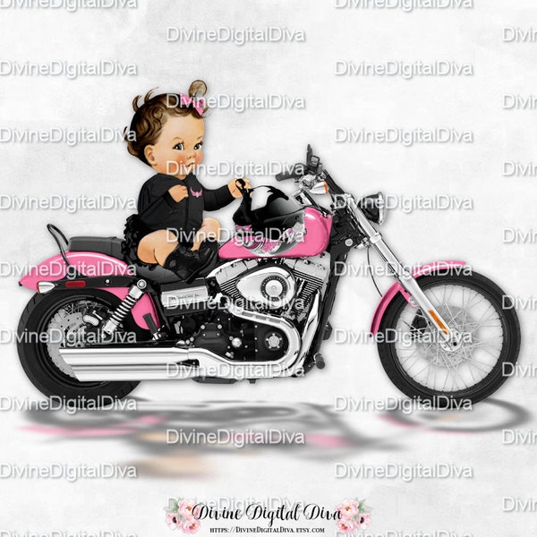 pink and black motorcycle