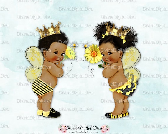 Download Queen Bee Prince Bee Baby Boy & Girl Yellow Black African ...