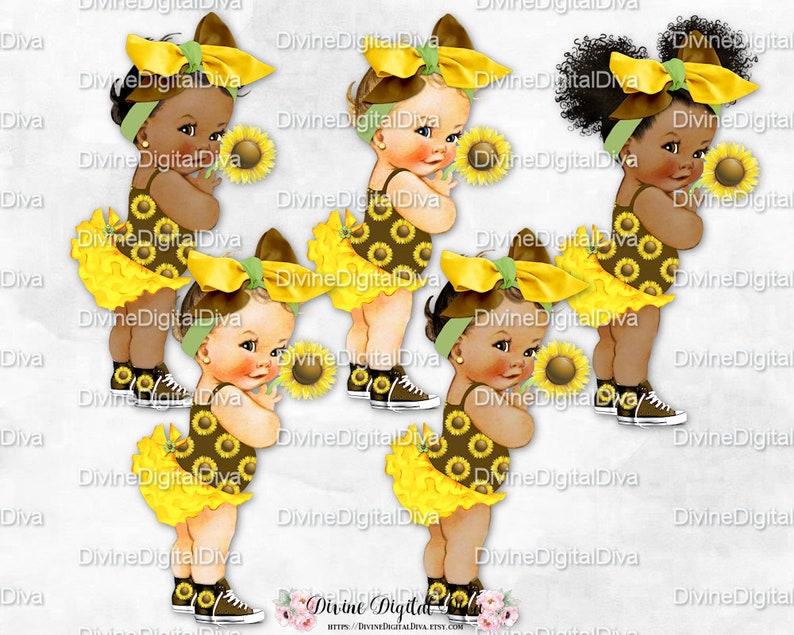 Free Free 112 Sunflower Afro Puff Baby Clipart SVG PNG EPS DXF File