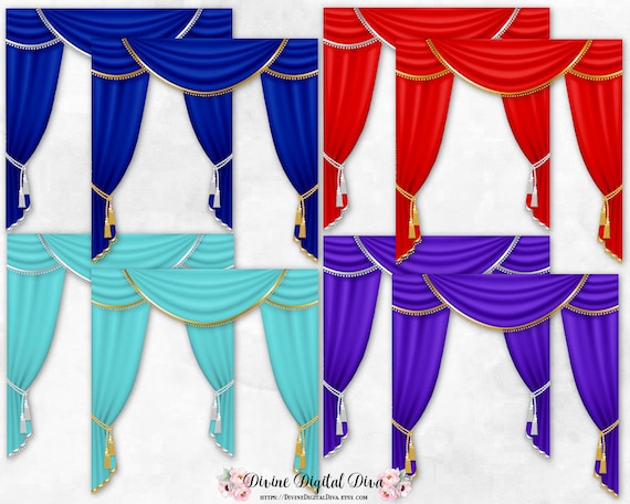 Jewel Tone Panels Curtains Ds Gold Silver Trim Royal Jewel Tone Panels Curtains Ds Gold, Blue Red Curtains