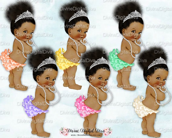 Princess Ruffle Pants Barefoot Silver Tiara Diamonds Natural Etsy
