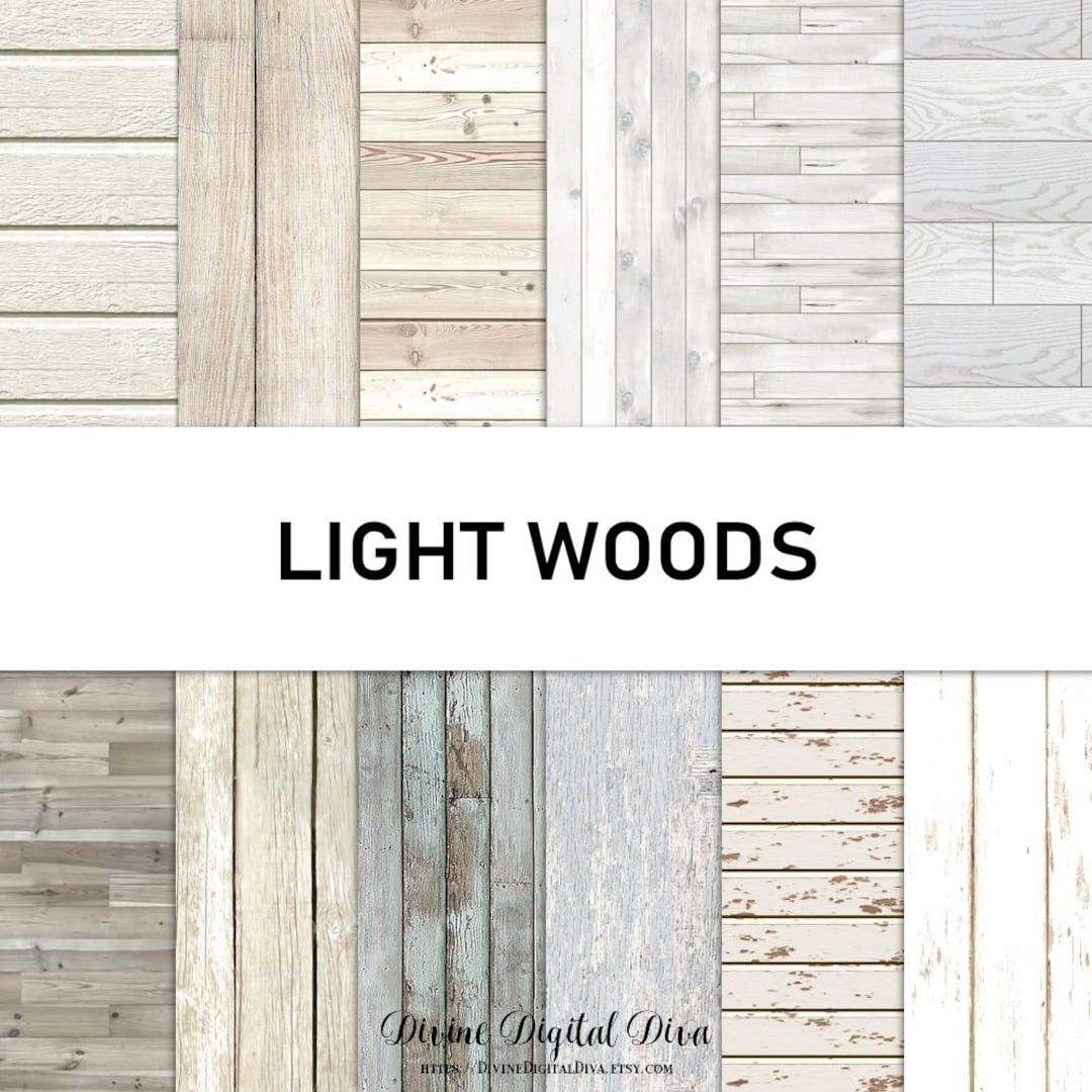 Light Colors Rustic Background Light Colors Rustic Wood Textures Backgrounds Digital Scrap Paper Pack ...