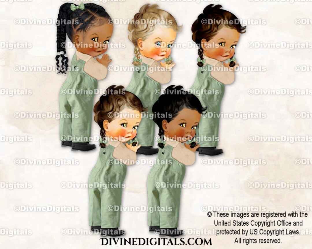 Sage Green Overalls Beige Shirt Black Work Boots Pigtails Etsy