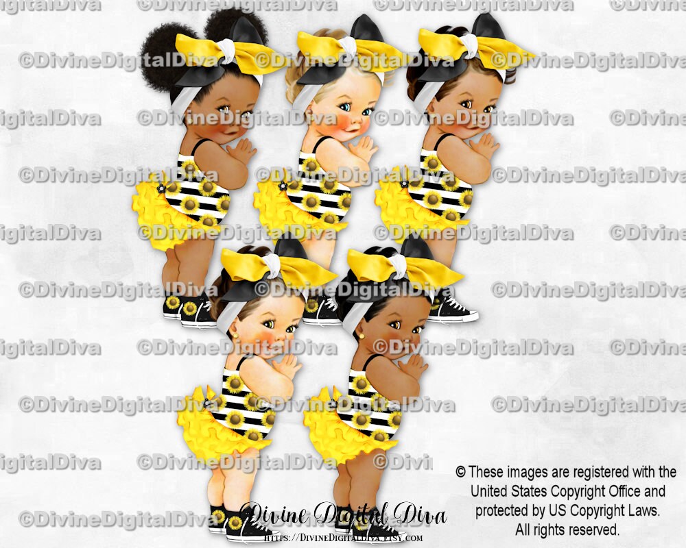 Free Free 122 Sunflower Afro Puff Baby Clipart SVG PNG EPS DXF File