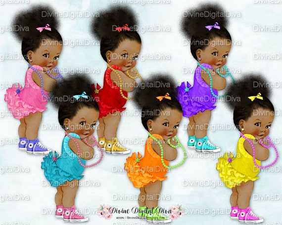 Ruffle Pants Natural Hair Ponytails Puffs African American Etsy