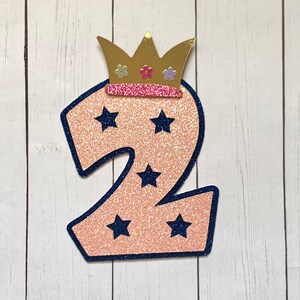 Peppa Pig inspired Number - Glitter Die Cut/Party Decoration/ Embellishment/Cake Topper - Any Number