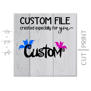 Custom Vampirina inspired DIGITAL File - Personalized