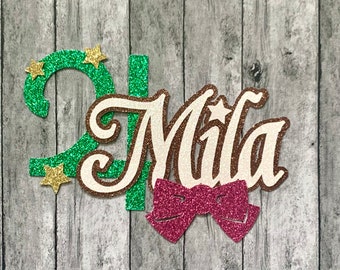 PERSONALIZED Sailor Jupiter / Sailor Moon inspired Name Glitter Die Cut/Party Decorations/Centerpiece/Cake Topper