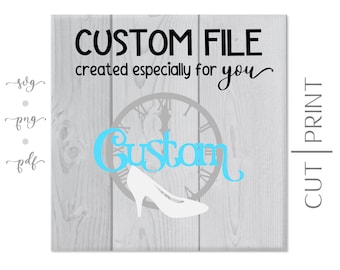 Custom Cinderella inspired Name Digital File