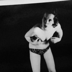 3 ORIGINAL VINTAGE PRINTS of Amateur Saucy stripper!