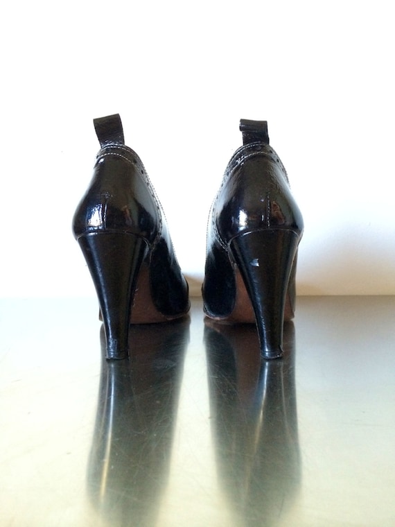 Diesel Style Lab Patent Fringe Loafer Pumps 37 Gem