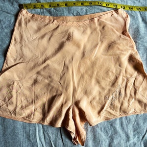 Antique 20s/30s silk pantaloons image 4