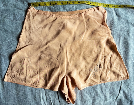 Antique 20s/30s silk pantaloons - image 4