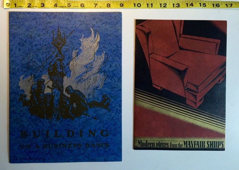 Vintage printing sample catalogs