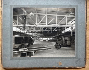 Vintage original photo 8x10 Industrial Interior  1920s